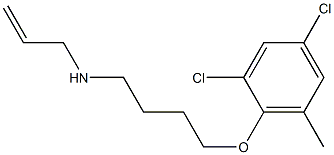 N-allyl-N-[4-(2,4-dichloro-6-methylphenoxy)butyl]amine Struktur