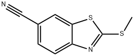 6-Benzothiazolecarbonitrile,2-(methylthio)-(9CI) Struktur