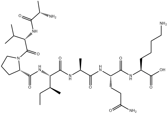 H-AVPIAQK-OH Structure