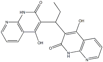1,8-Naphthyridin-2(1H)-one,3,3-propylidenebis[4-hydroxy-(9CI) Struktur