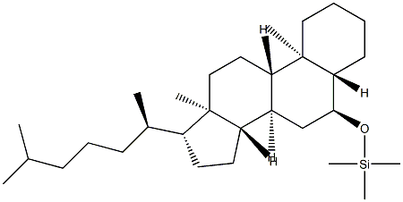 6α-Trimethylsilyloxy-5α-cholestane Structure