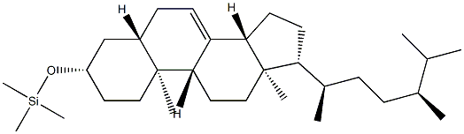 [(5α-エルゴスタ-7-エン-3β-イル)オキシ]トリメチルシラン 化学構造式