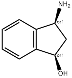 1H-Inden-1-ol, 3-amino-2,3-dihydro-, (1R,3S)-rel- (9CI) 结构式