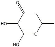 Hexopyranos-3-ulose, 4,6-dideoxy- (9CI) 化学構造式