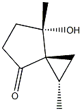 Spiro[2.4]heptan-4-one, 7-hydroxy-1,7-dimethyl-, (1R,3R,7R)-rel- (9CI) Structure