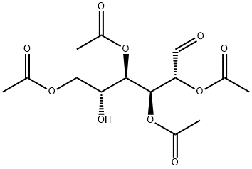 2,3,4,6-テトラ-O-アセチル-Β-D-グルコース 化学構造式