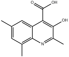 4-Quinolinecarboxylicacid,3-hydroxy-2,6,8-trimethyl-(9CI) 化学構造式