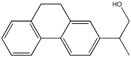 9,10-Dihydro-β-methyl-2-phenanthreneethanol Struktur