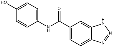 1H-Benzotriazole-5-carboxamide,N-(4-hydroxyphenyl)-(9CI) Structure