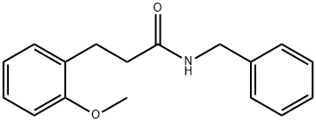 N-BENZYL-尾-(2-METHOXYPHENYL)-PROPIONAMID, 40478-32-8, 结构式