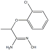 Propanimidamide,2-(2-chlorophenoxy)-N-hydroxy-(9CI) 结构式