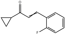2-Propen-1-one,1-cyclopropyl-3-(2-fluorophenyl)-(9CI) 结构式