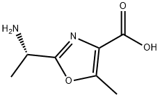 4-Oxazolecarboxylicacid,2-[(1S)-1-aminoethyl]-5-methyl-(9CI) 结构式