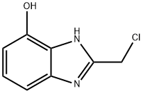 1H-Benzimidazol-4-ol,2-(chloromethyl)-(9CI) Structure