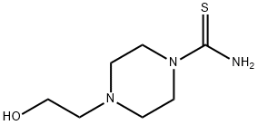 1-Piperazinecarbothioamide,4-(2-hydroxyethyl)-(9CI) 结构式