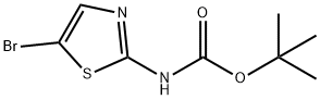 N-BOC-2-アミノ-5-ブロモチアゾール 化学構造式
