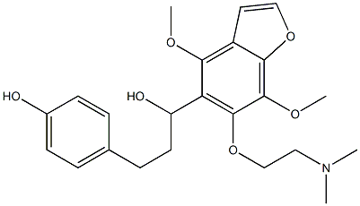 40680-85-1 4,7-Dimethoxy-6-[2-(dimethylamino)ethoxy]-α-[2-(4-hydroxyphenyl)ethyl]-5-benzofuranmethanol
