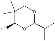 1,3-Dioxan-4-ol,5,5-dimethyl-2-(1-methylethyl)-,(2R,4S)-rel-(9CI) Structure