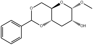 .alpha.-D-ribo-Hexopyranoside, methyl 3-deoxy-4,6-O-(phenylmethylene)- 结构式