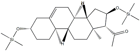 3β,16α-Bis(trimethylsiloxy)pregn-5-en-20-one Structure