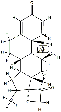 デキサメタソンオキセタノン 化学構造式