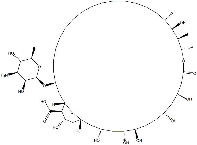 Amphotericin B, tetradecahydro- Structure