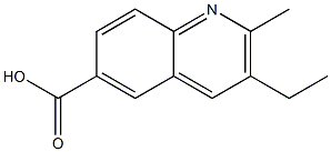 6-Quinolinecarboxylicacid,3-ethyl-2-methyl-(9CI) Structure