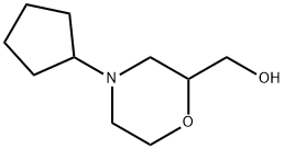 2-Morpholinemethanol,4-cyclopentyl-(9CI) Structure