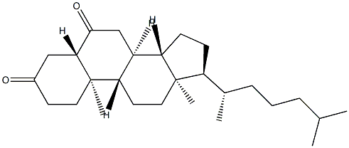 (17α,20S)-5α-Cholestane-3,6-dione Structure