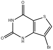 7-bromothieno[3,2-d]pyrimidine-2,4(1H,3H)-dione,41102-02-7,结构式