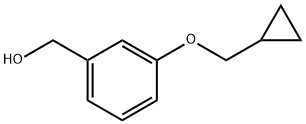 3-(cyclopropylmethoxy)benzenemethanol Structure