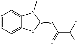 2-Propanone,1,1-difluoro-3-(3-methyl-2(3H)-benzothiazolylidene)-(9CI) Structure