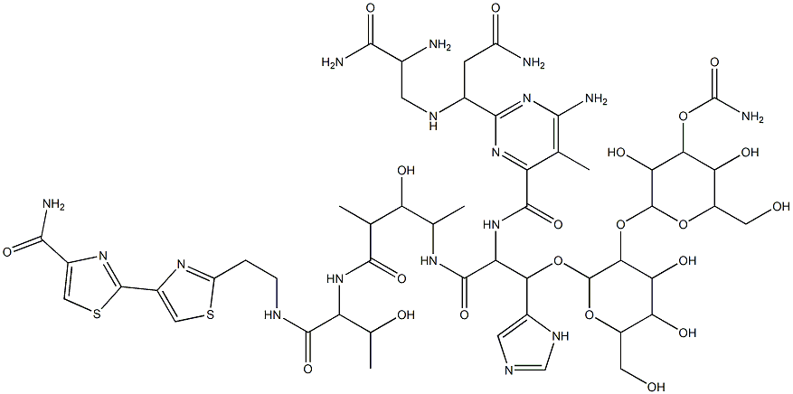 ブレオマイシンアミド 化学構造式