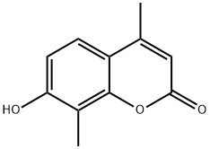 7-羟基-4,8-二甲基-2H-色烯-2-酮 结构式