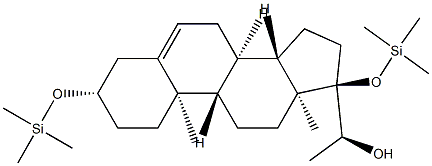(20S)-3β,17-Bis(trimethylsilyloxy)pregn-5-en-20-ol Structure