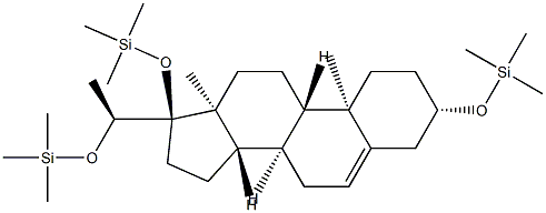 (20S)-3β,17,20-Tris(trimethylsilyloxy)pregn-5-ene Structure
