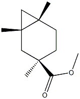 (1α,6α)-1,3,6-Trimethylbicyclo[4.1.0]heptane-3α-carboxylic acid methyl ester 结构式