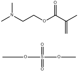 2-Propenoic acid, 2-methyl-, 2-(dimethylamino)ethyl ester, homopolymer, compd. with dimethyl sulfate Struktur