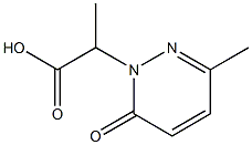 1(6H)-Pyridazineacetic  acid,  -alpha-,3-dimethyl-6-oxo- Structure