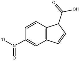 1H-Indene-1-carboxylicacid,5-nitro-(9CI) Structure