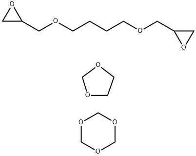 1,3,5-Trioxane, polymer with 2,2-1,4-butanediylbis(oxymethylene)bisoxirane and 1,3-dioxolane Structure