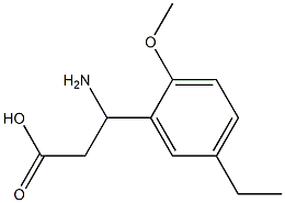 Benzenepropanoic acid, ba-amino-5-ethyl-2-methoxy- (9CI) Structure