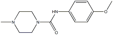 1-Piperazinecarboxamide,N-(4-methoxyphenyl)-4-methyl-(9CI) 结构式