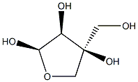 L-Apio-α-L-furanose Struktur