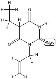 4,6(1H,5H)-Pyrimidinedione,5-ethyldihydro-1-(2-propenyl)-2-thioxo-(9CI) Structure