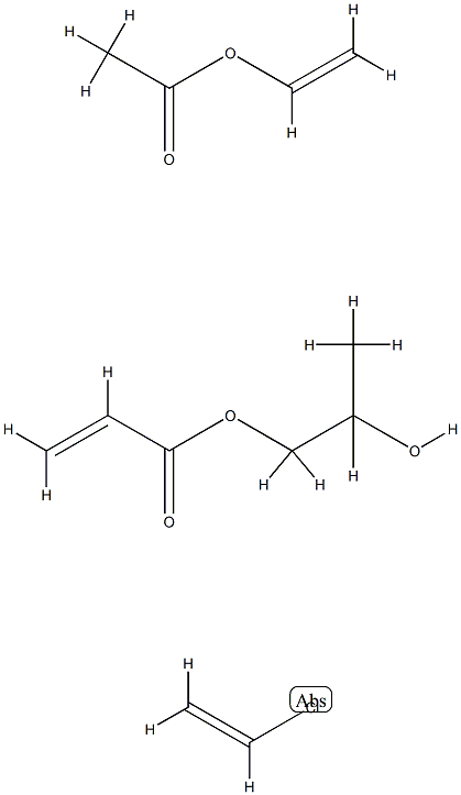 VINYL CHLORIDE/VINYL ACETATE/HYDROXYLPROPYL ACRYLATE TERPOLYMER Structure