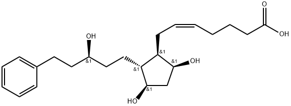 (15S)-Latanoprost Acid, 41639-84-3, 结构式