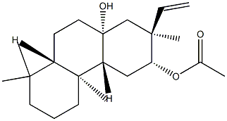 (2S)-2β-Ethenyl-2,3,4,4aβ,4b,5,6,7,8,8aβ,9,10-dodecahydro-2,4bα,8,8-tetramethyl-3α,10aα(1H)-phenanthrenediol 3-acetate Structure