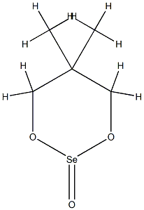 5,5-dimethyl-1,3-dioxa-2$l^{4}-selenacyclohexane 2-oxide Structure