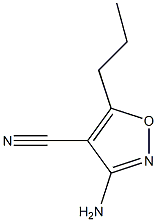 4-Isoxazolecarbonitrile,3-amino-5-propyl-(9CI) Structure